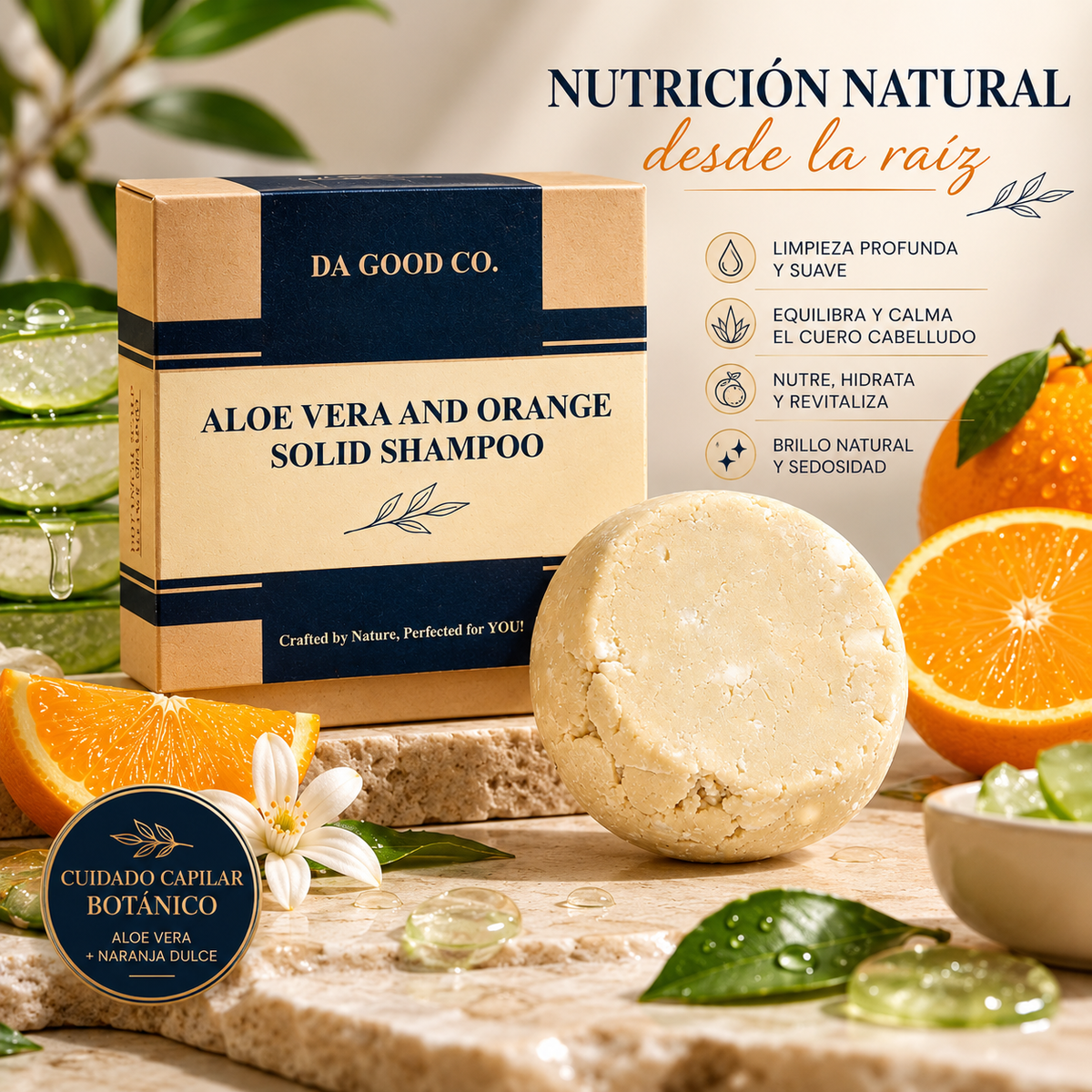 CHAMPÚ DE ALOE VERA Y NARANJA