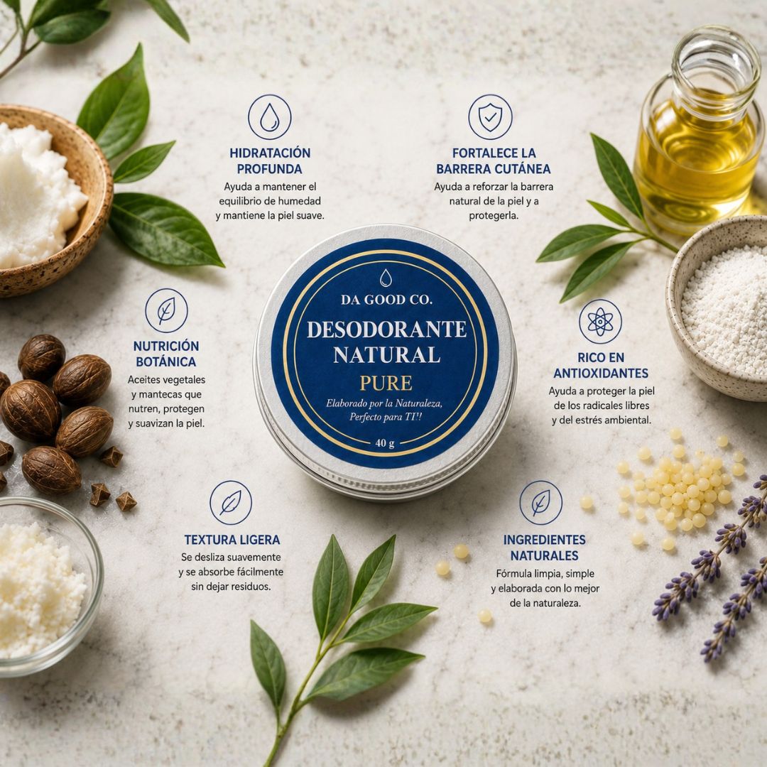 DESODORANTE NATURAL PURE™ | Protección Natural y Fresca