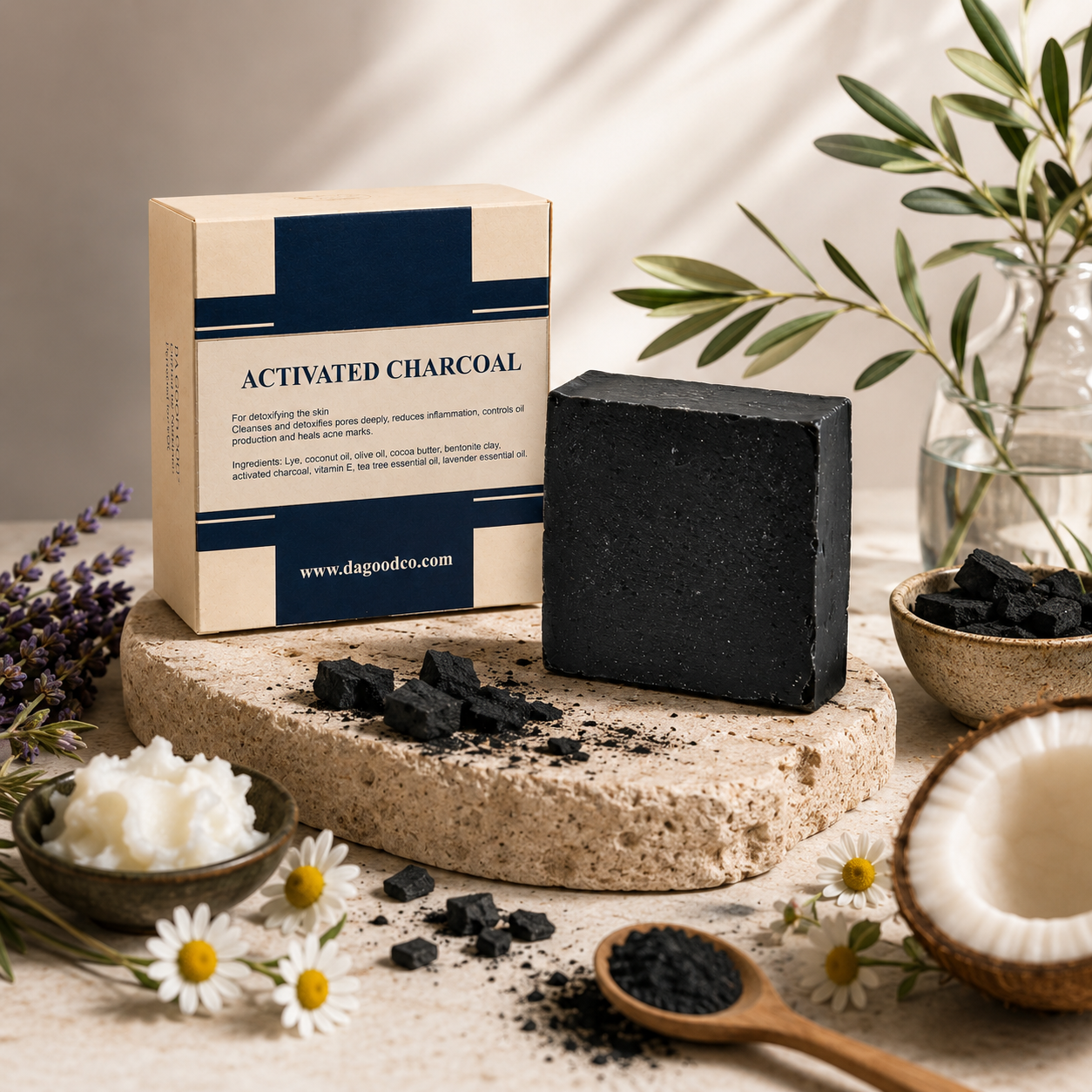 JABÓN PARA EL ROSTRO ACTIVATED CHARCOAL NATURAL™ | Limpieza Profunda y Equilibrio Diario