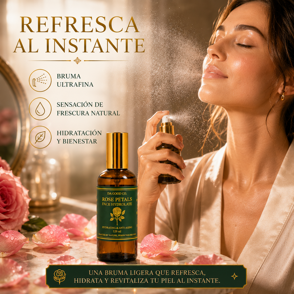 HIDROLATO DE ROSAS | Hidratación para tu piel
