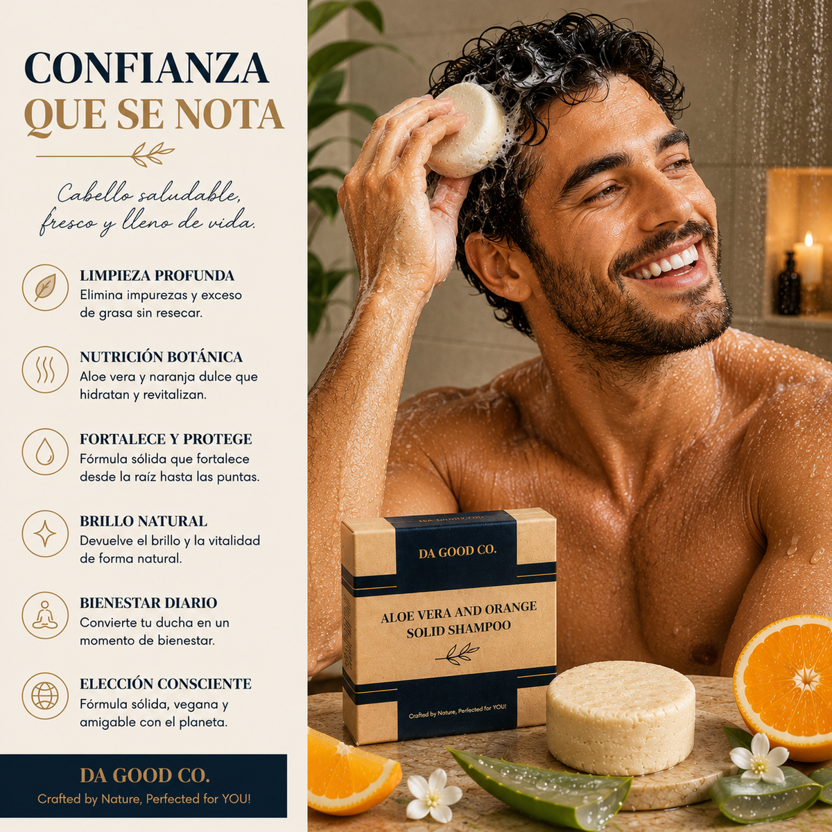 CHAMPÚ DE ALOE VERA Y NARANJA
