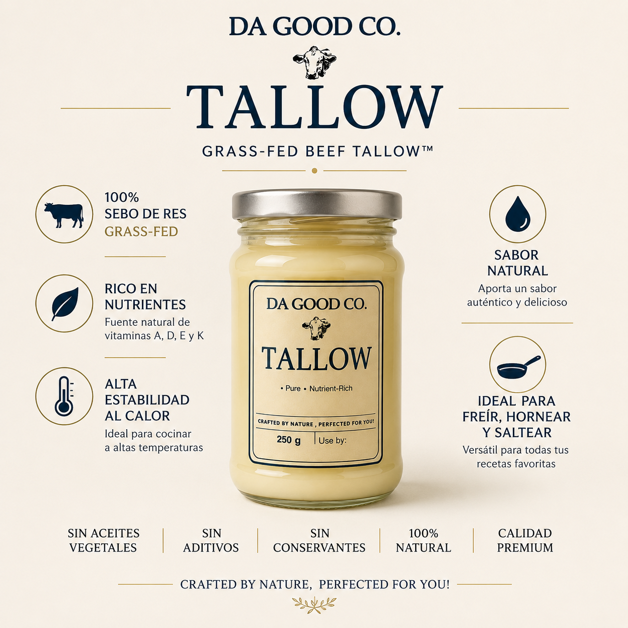 TALLOW GRASA DE RES - NUTRICIÓN ANCESTRAL PARA TU COCINA