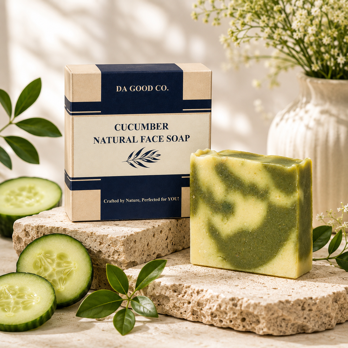 JABÓN PARA EL ROSTRO CUCUMBER NATURAL™ | Limpieza Equilibrada para Piel Mixta y Grasa