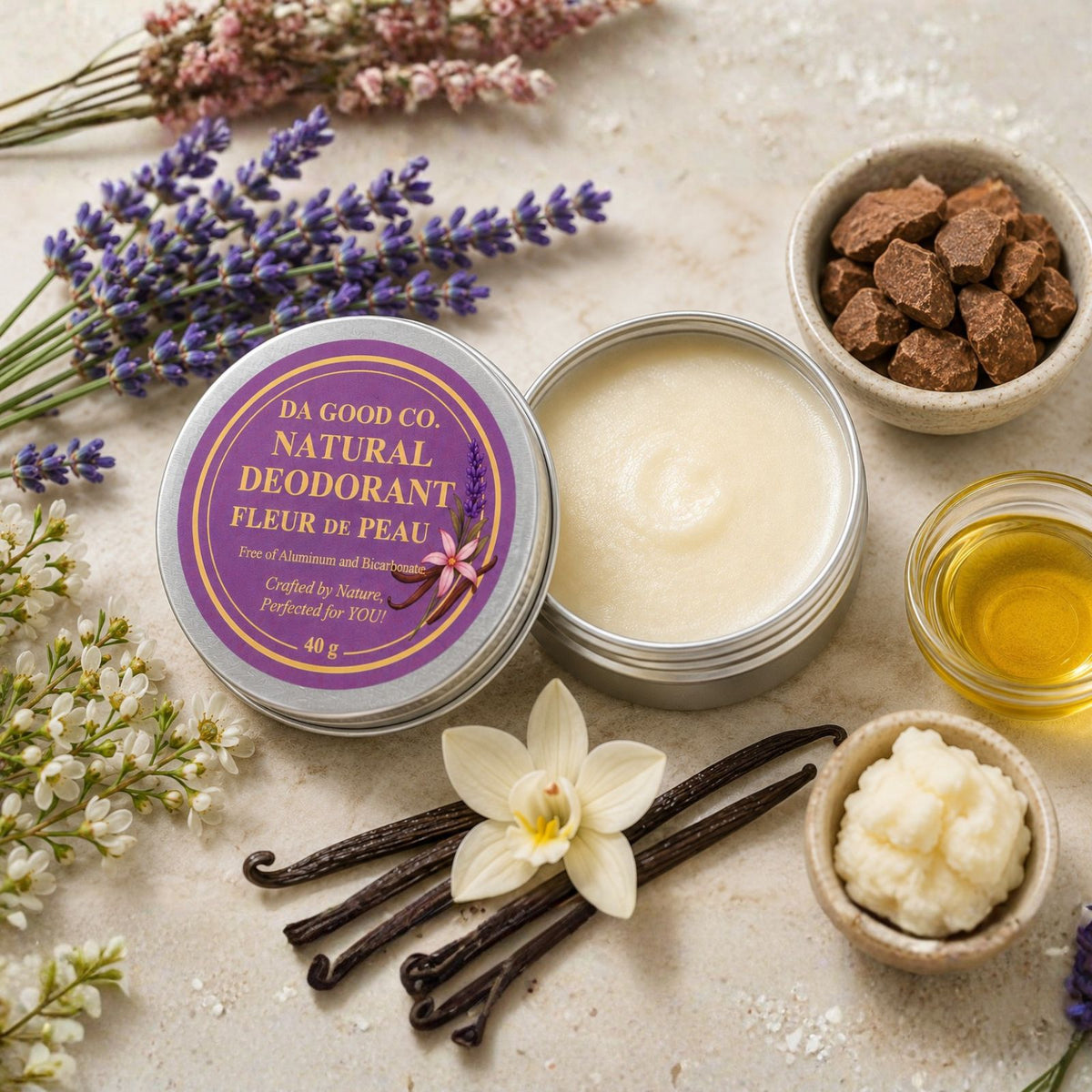DESODORANTE NATURAL FLEUR DE PEAU™ | Frescura Natural y Cuidado Suave