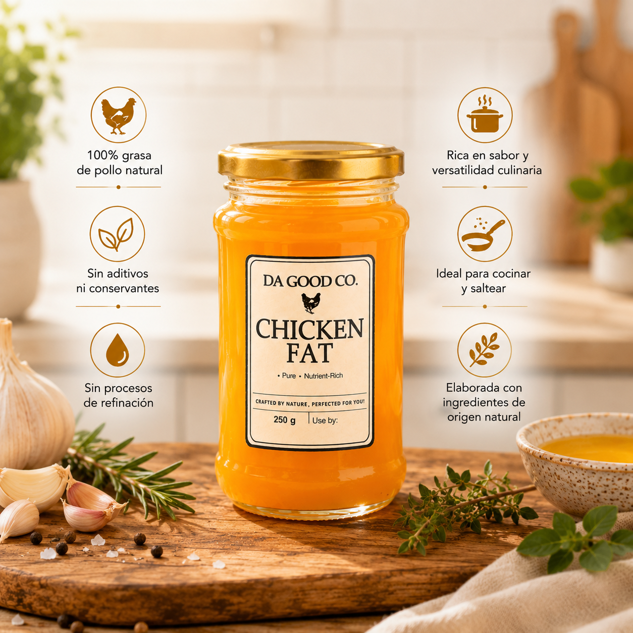 CHICKEN FAT™ | Nutrición Natural para Cocinar