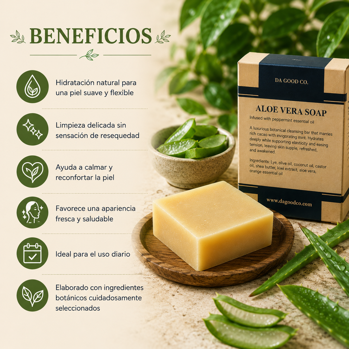 JABÓN ALOE VERA™ | Limpieza Suave e Hidratación Natural