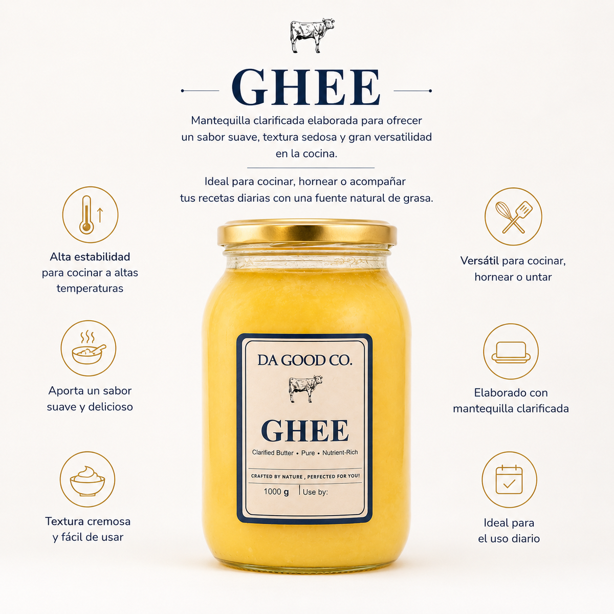 GHEE NATURAL ARTESANAL™ | Pureza y Sabor Natural
